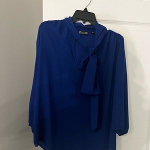 NY & Co tie blouse size large